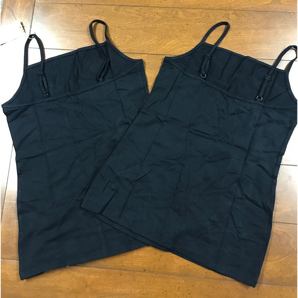 Amazon Essentials Womens Black Spaghetti Strap Tank Tops 2 Pack Size Small - Picture 4 of 6